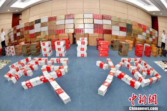 海南警方查获涉案金额6600多万元假烟