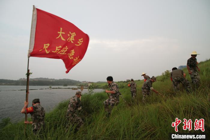 江西抗洪一线巡堤记:日行8万步草割如刀锯