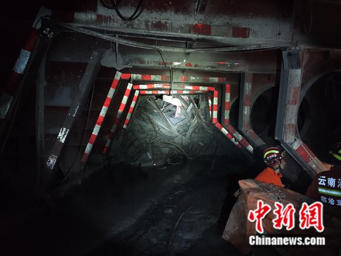 图为事故现场。临沧消防供图