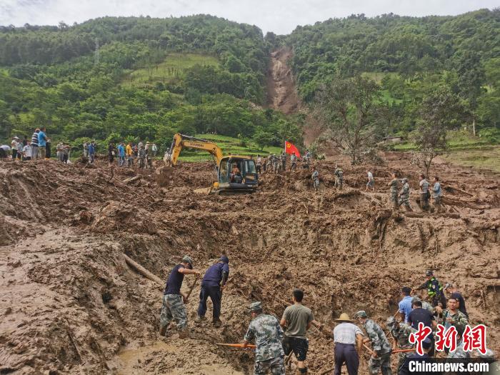 云南芒市发生泥石流致3人失联